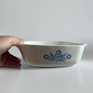 Vintage Corning Ware Dish for Bakers; Blue Cornflower 32oz Casserole